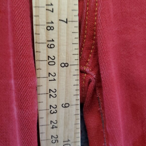 Current / Elliott Jeans Womens 28 Red Mid-Rise Skinny Fit Stretch Denim - Picture 4 of 10